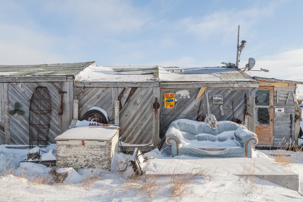 Manitoba, Churchill, Trapper House at Churchill River