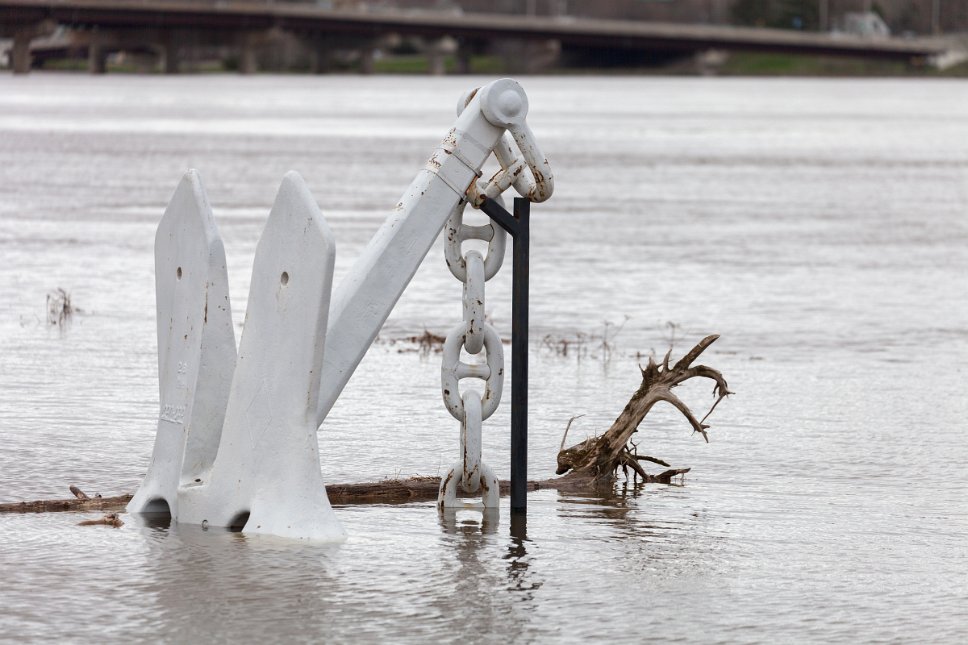 New Brunswick, Fredericton Submerged park with ship anchor