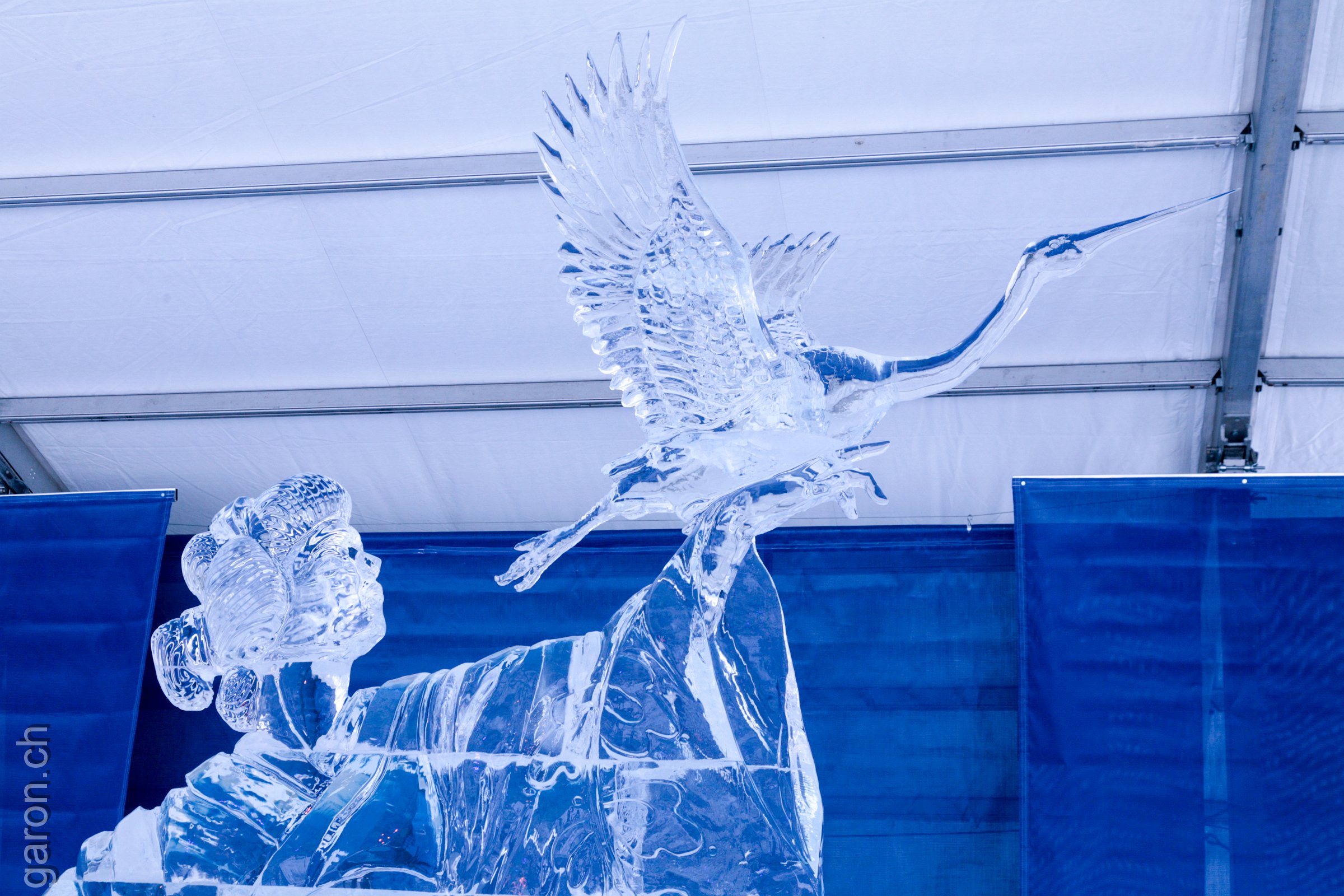 Ice sculptures Ottawa exposed during the exposition Winterlude