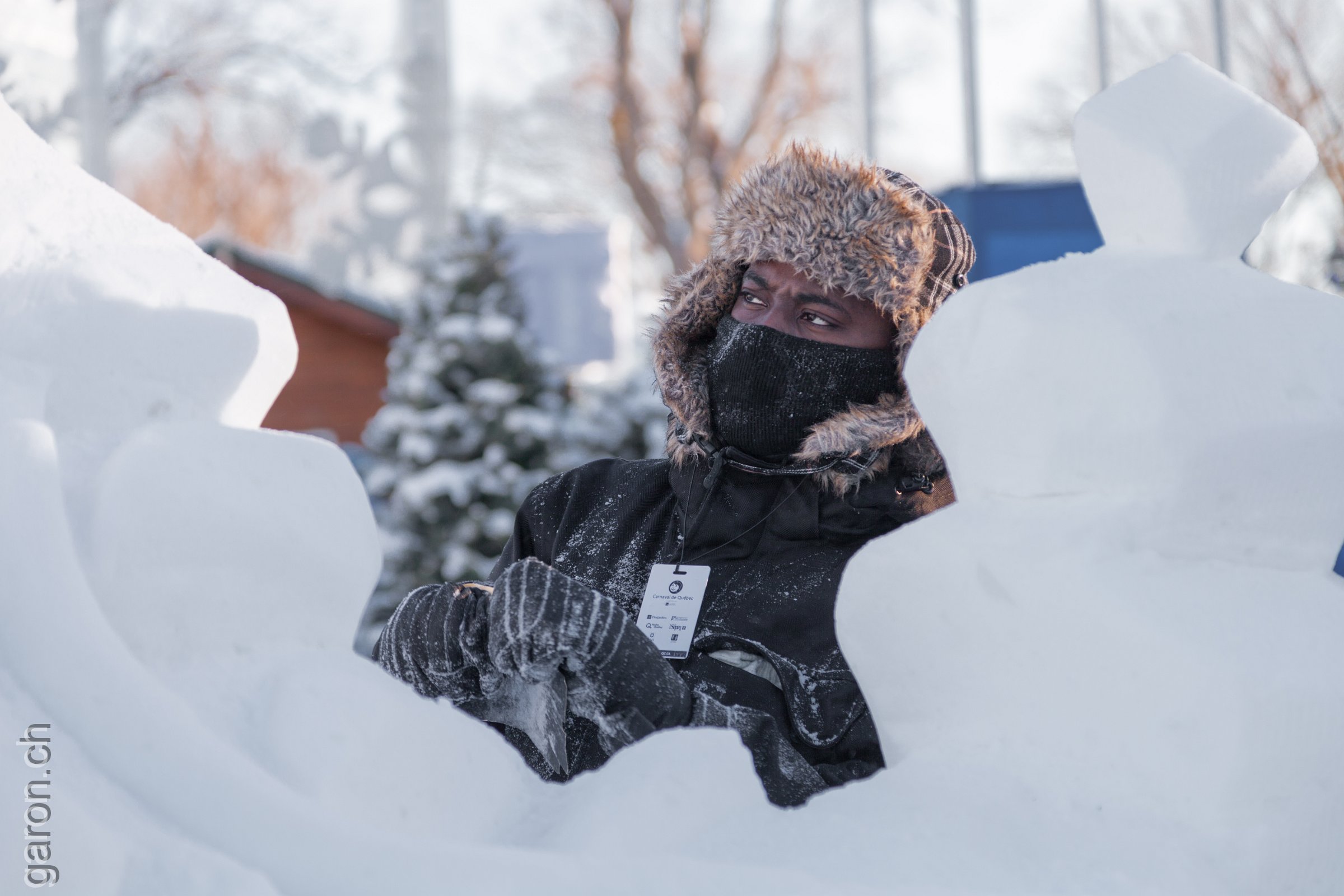 Québec City, Carnaval during the International Snow Sculpture Event 