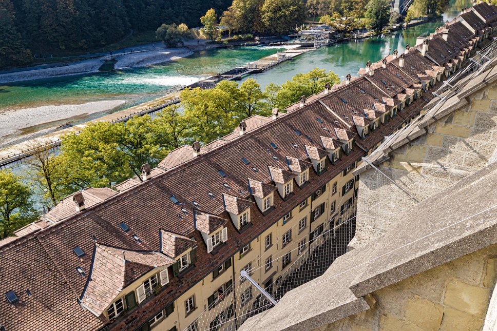 Bern, Badgasse und Aare