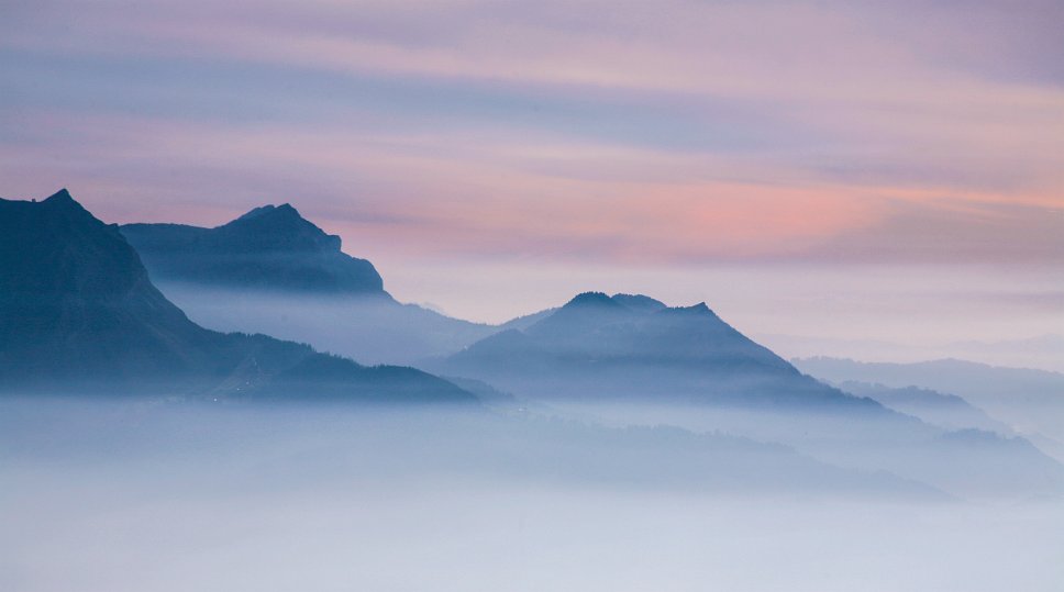 Rigi, Blick zum Pilatus