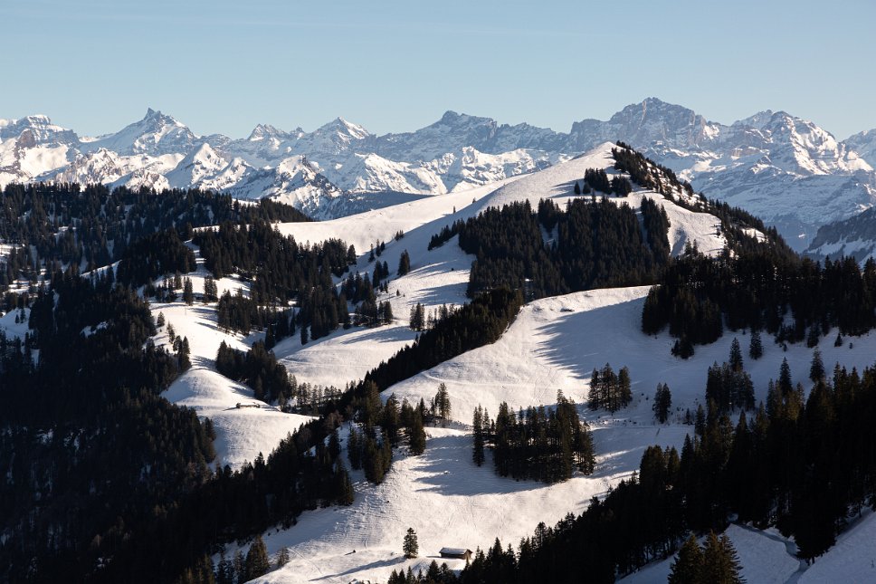 Rigi, Blick auf Dossen